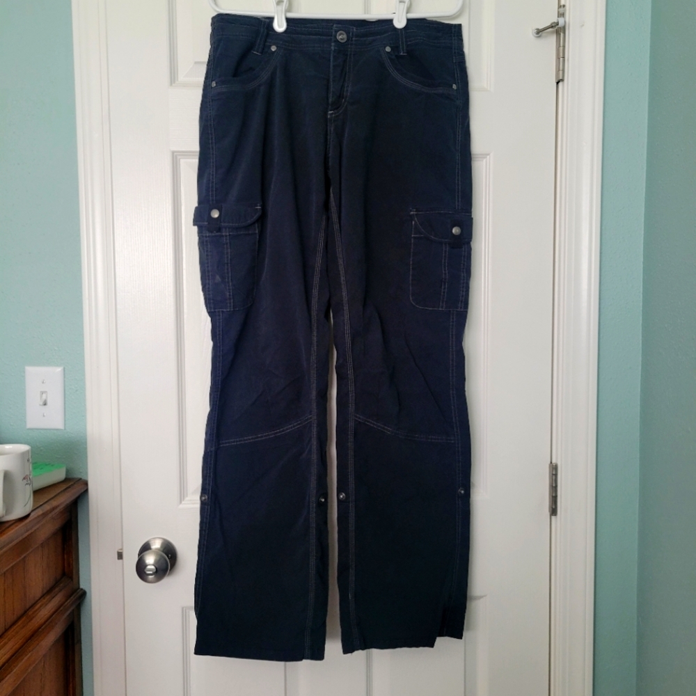 Size 12 KUHL Utility Hiking Outdoor Pants Splash Roll Up Convertible Capri Crop
